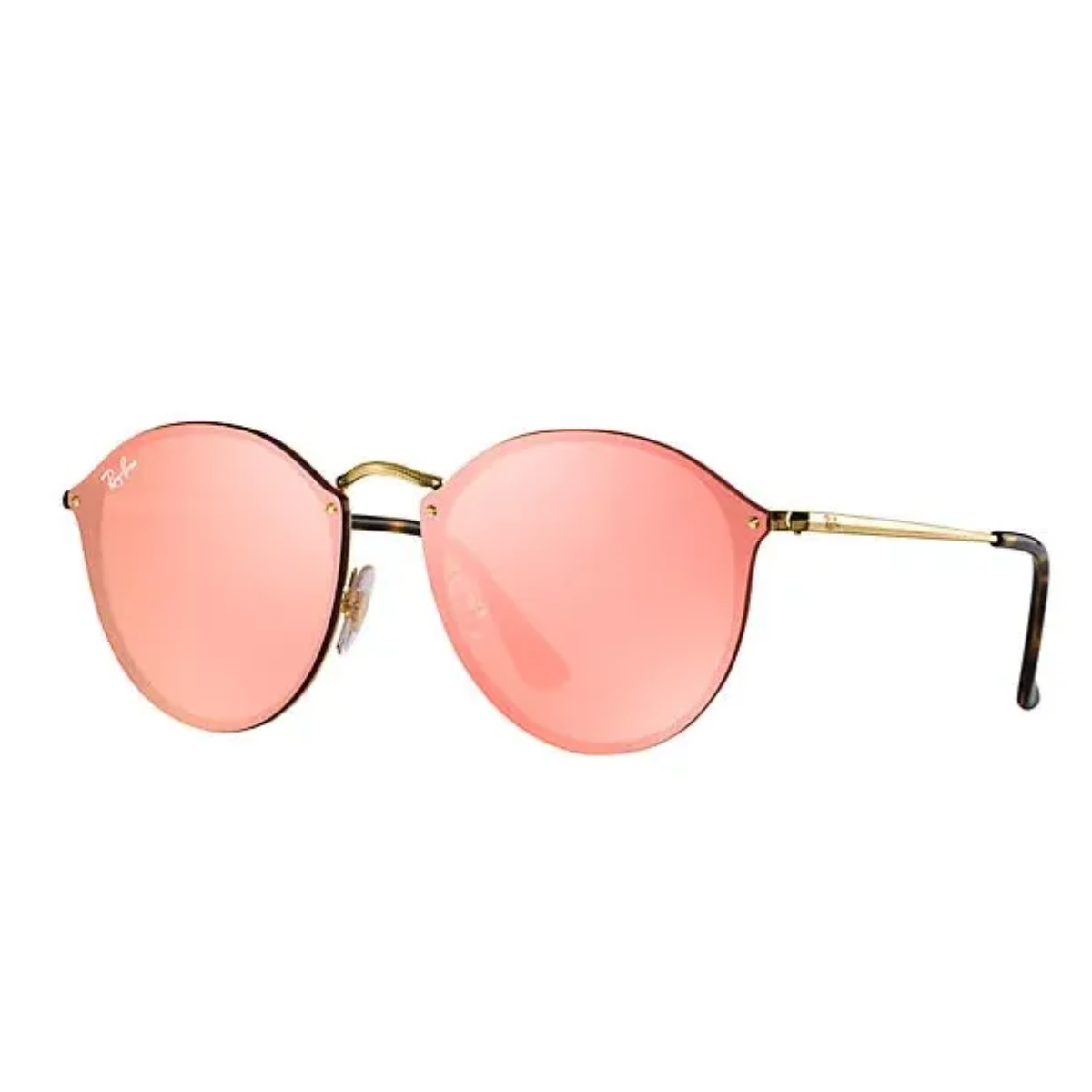 Lentes Ray-Ban BLAZE ROUND ROSA ESPEJADO