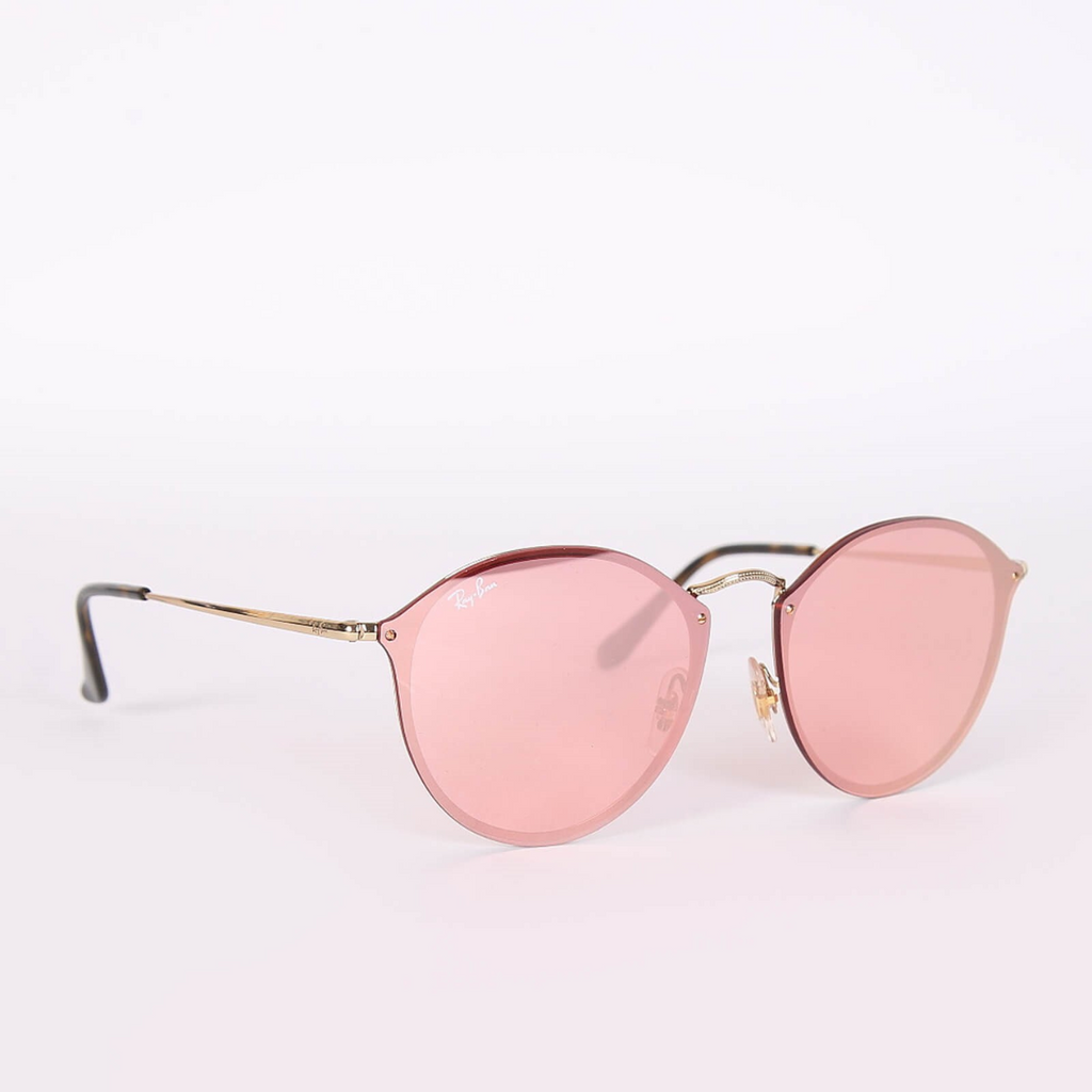 Lentes Ray-Ban BLAZE ROUND ROSA ESPEJADO