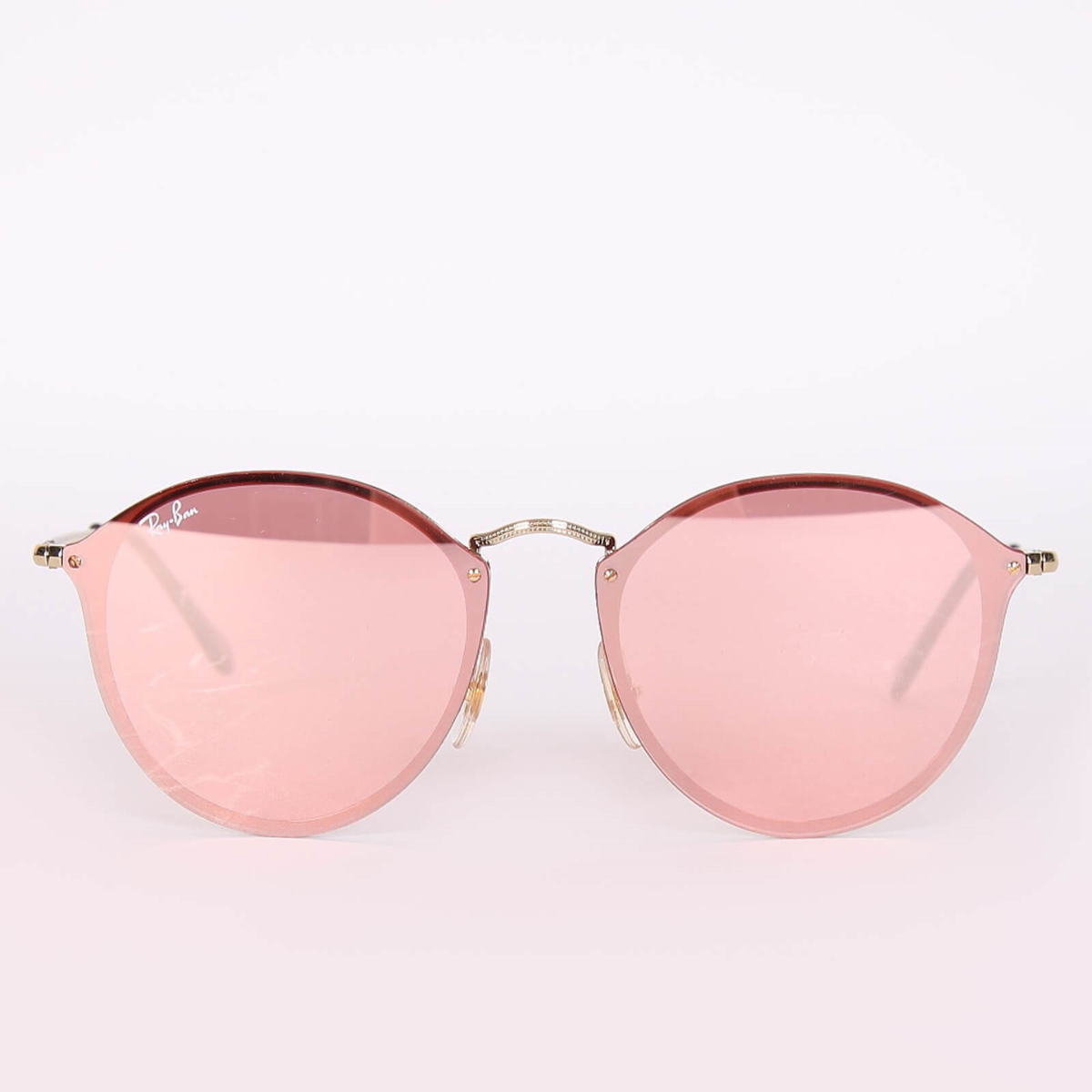 Lentes Ray-Ban BLAZE ROUND ROSA ESPEJADO