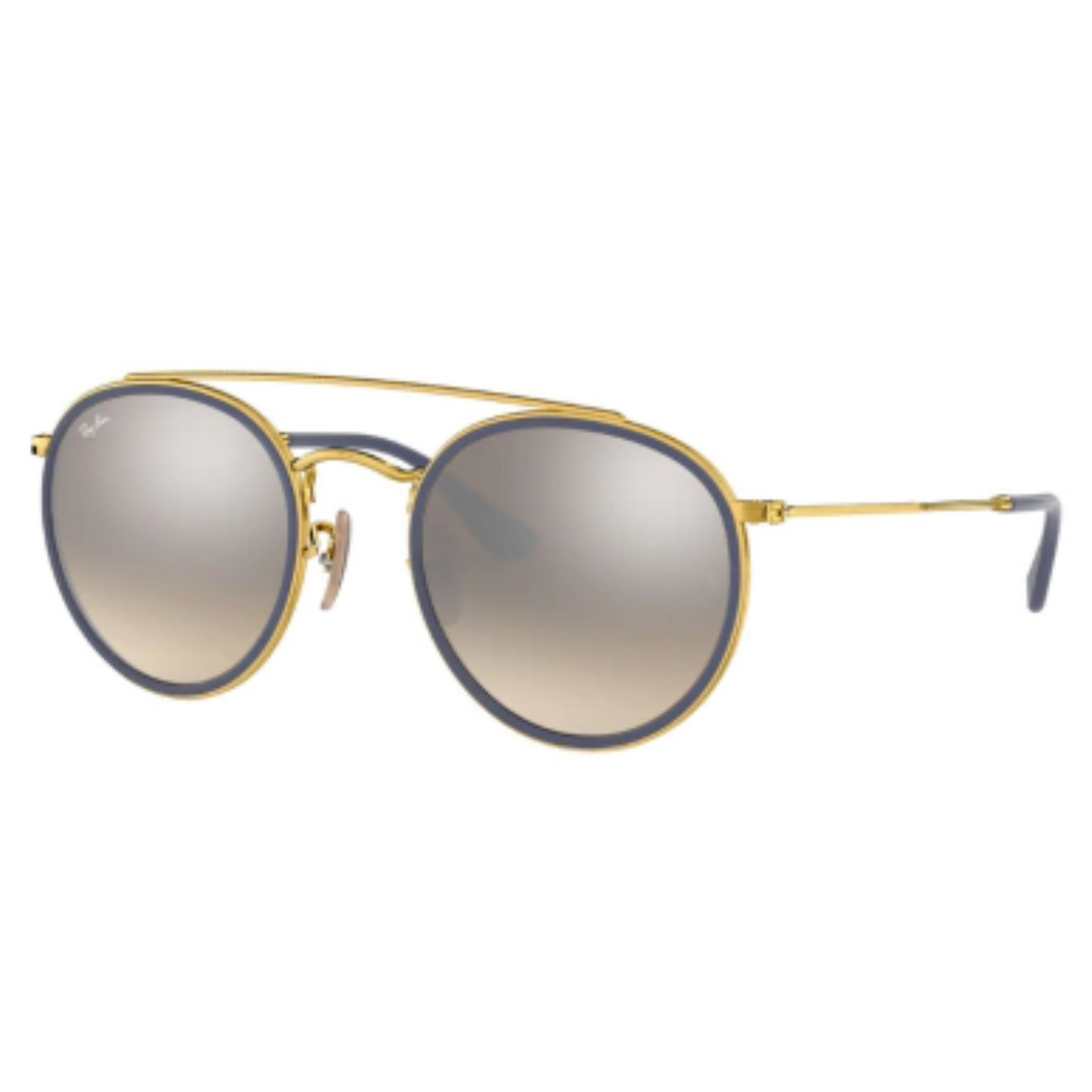 Lentes Ray-Ban ROUND DOUBLE BRIDGE GOLD BLUE