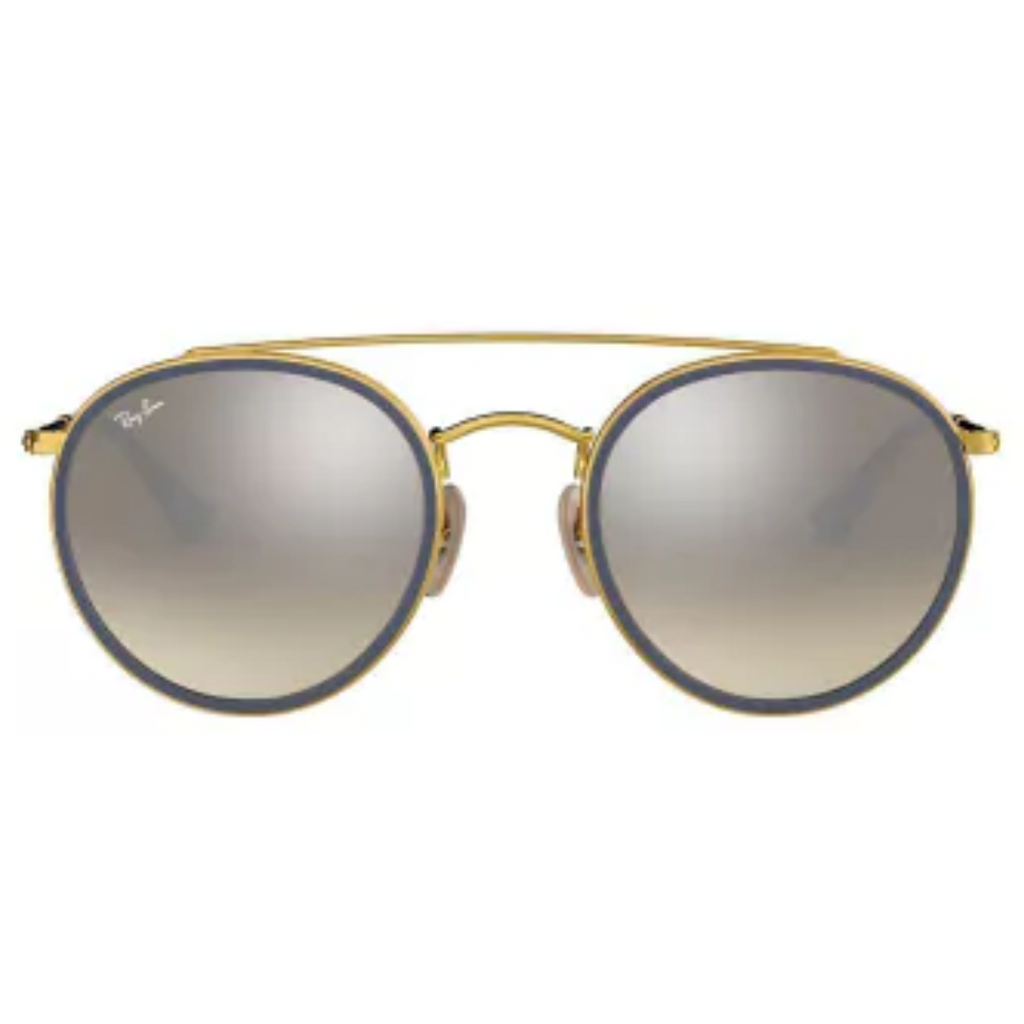 Lentes Ray-Ban ROUND DOUBLE BRIDGE GOLD BLUE