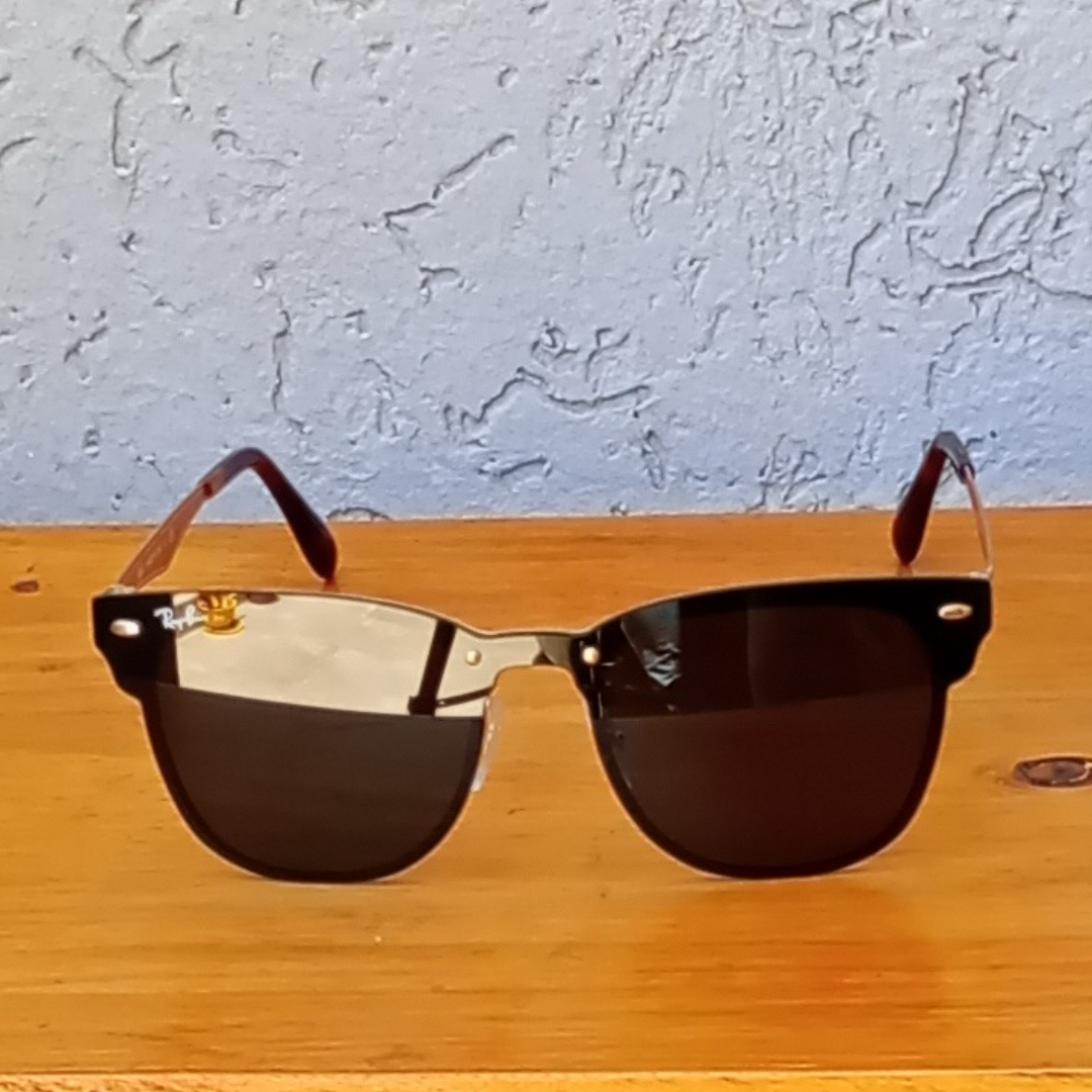 Lentes Ray-Ban BLAZE CLUBMASTER DORADO VERDE