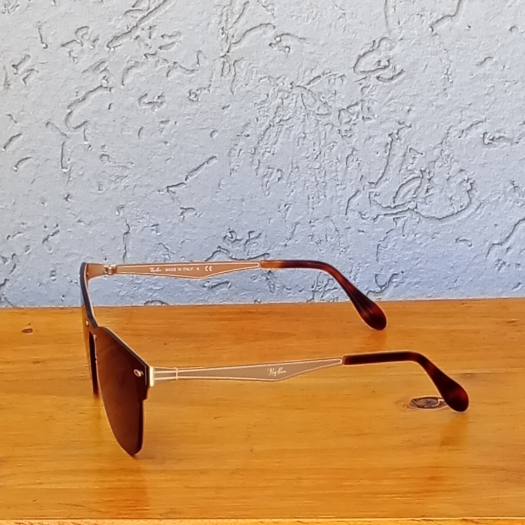 Lentes Ray-Ban BLAZE CLUBMASTER DORADO VERDE