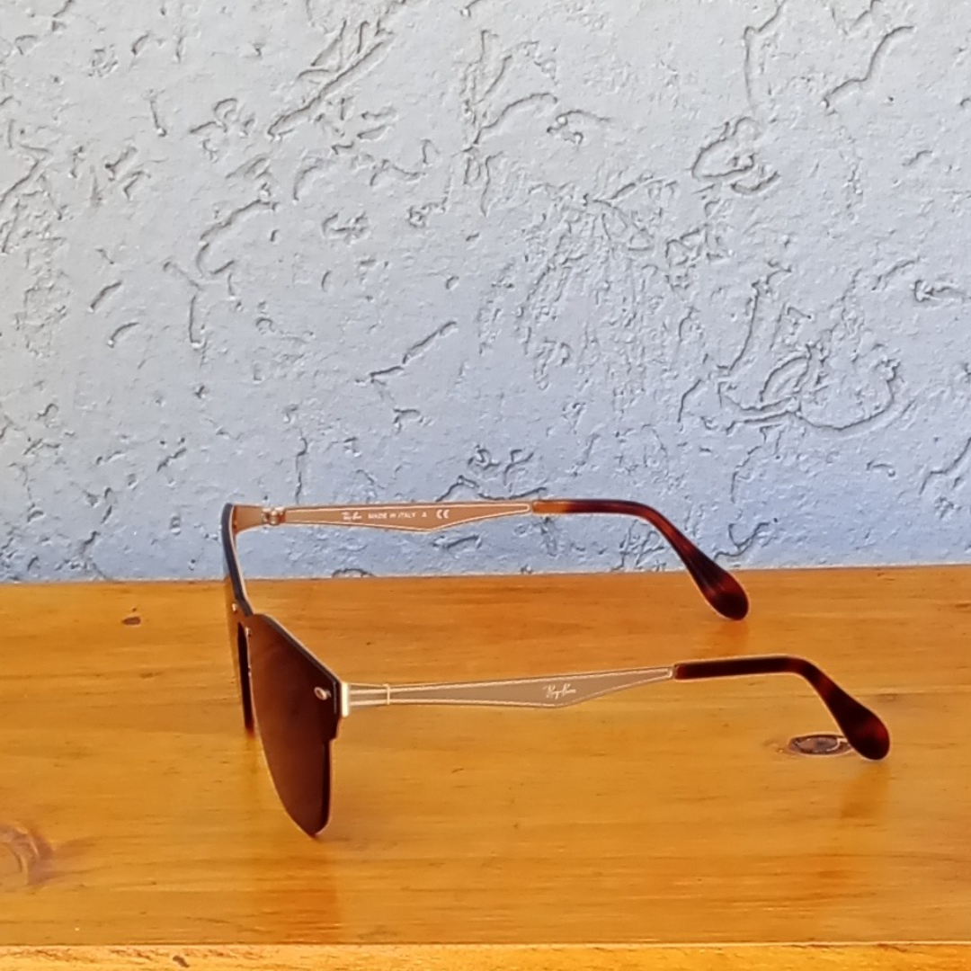 Lentes Ray-Ban BLAZE CLUBMASTER DORADO VERDE