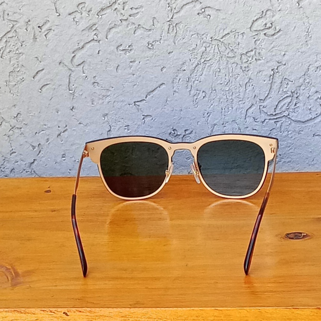 Lentes Ray-Ban BLAZE CLUBMASTER DORADO VERDE