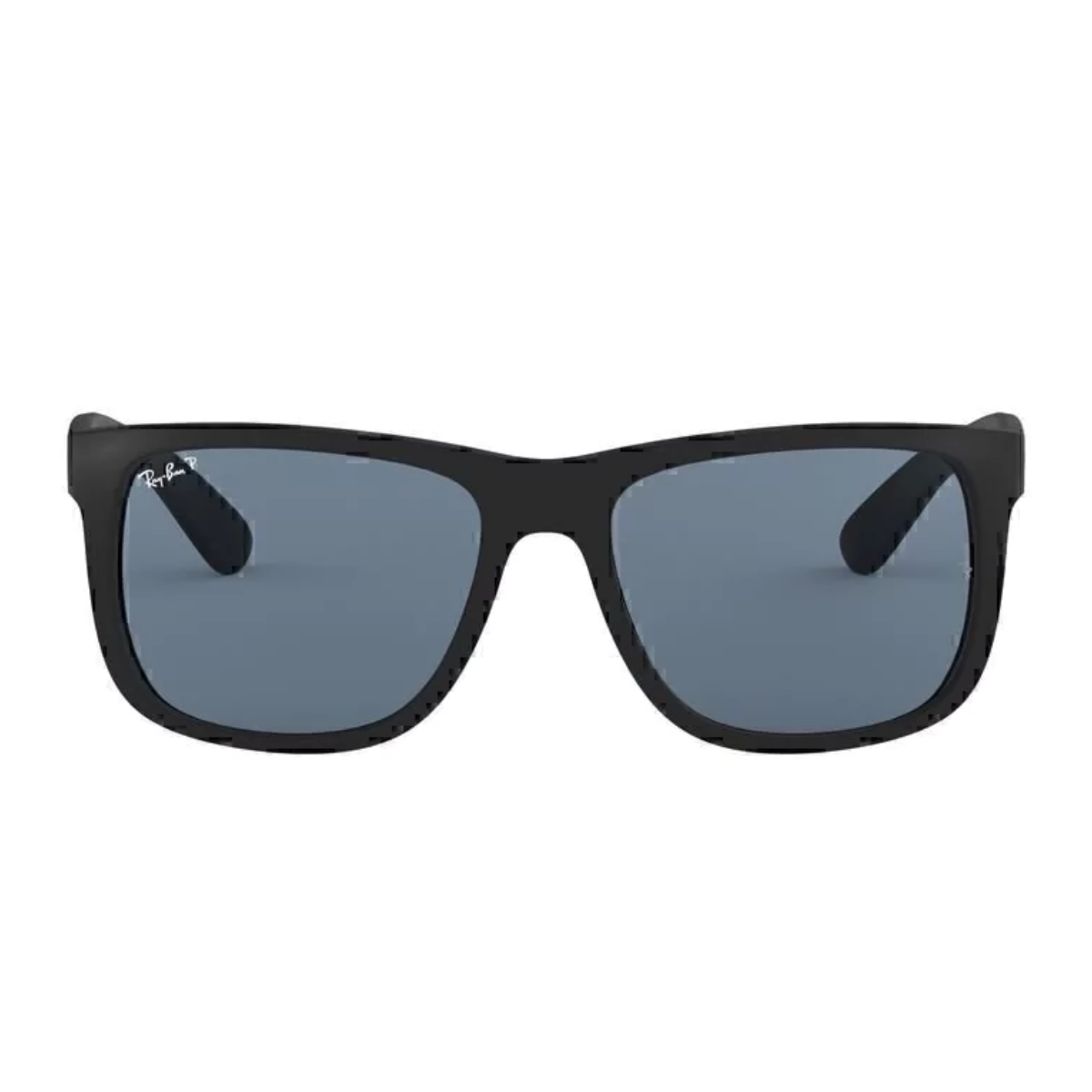 Lentes Ray ban Justin Negro Mate Celeste Polarizado