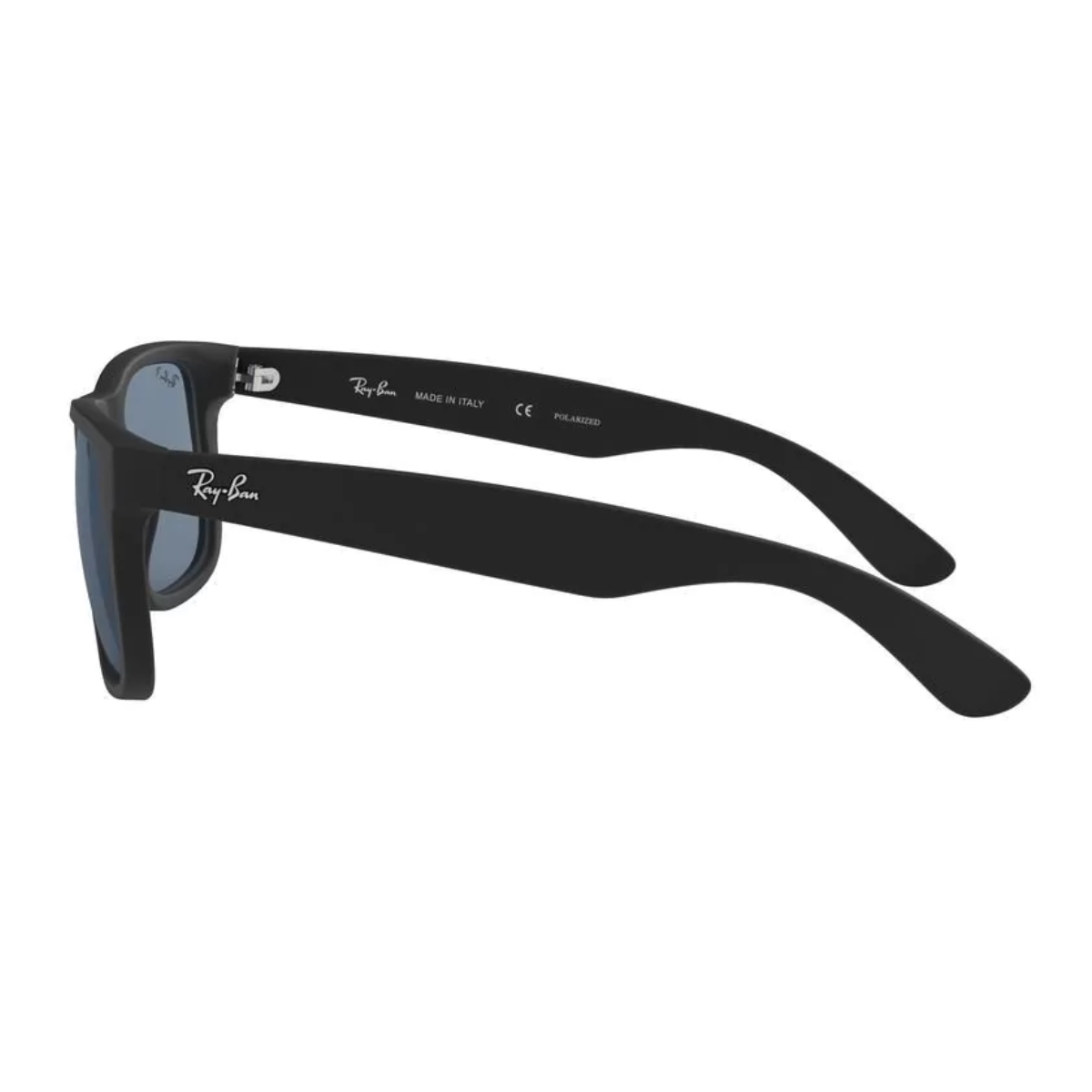 Lentes Ray ban Justin Negro Mate Celeste Polarizado