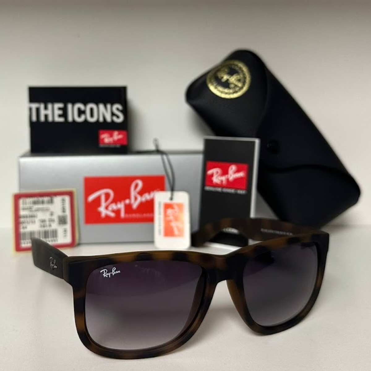 Lentes Ray-Ban Justin Carey Gris Degrade
