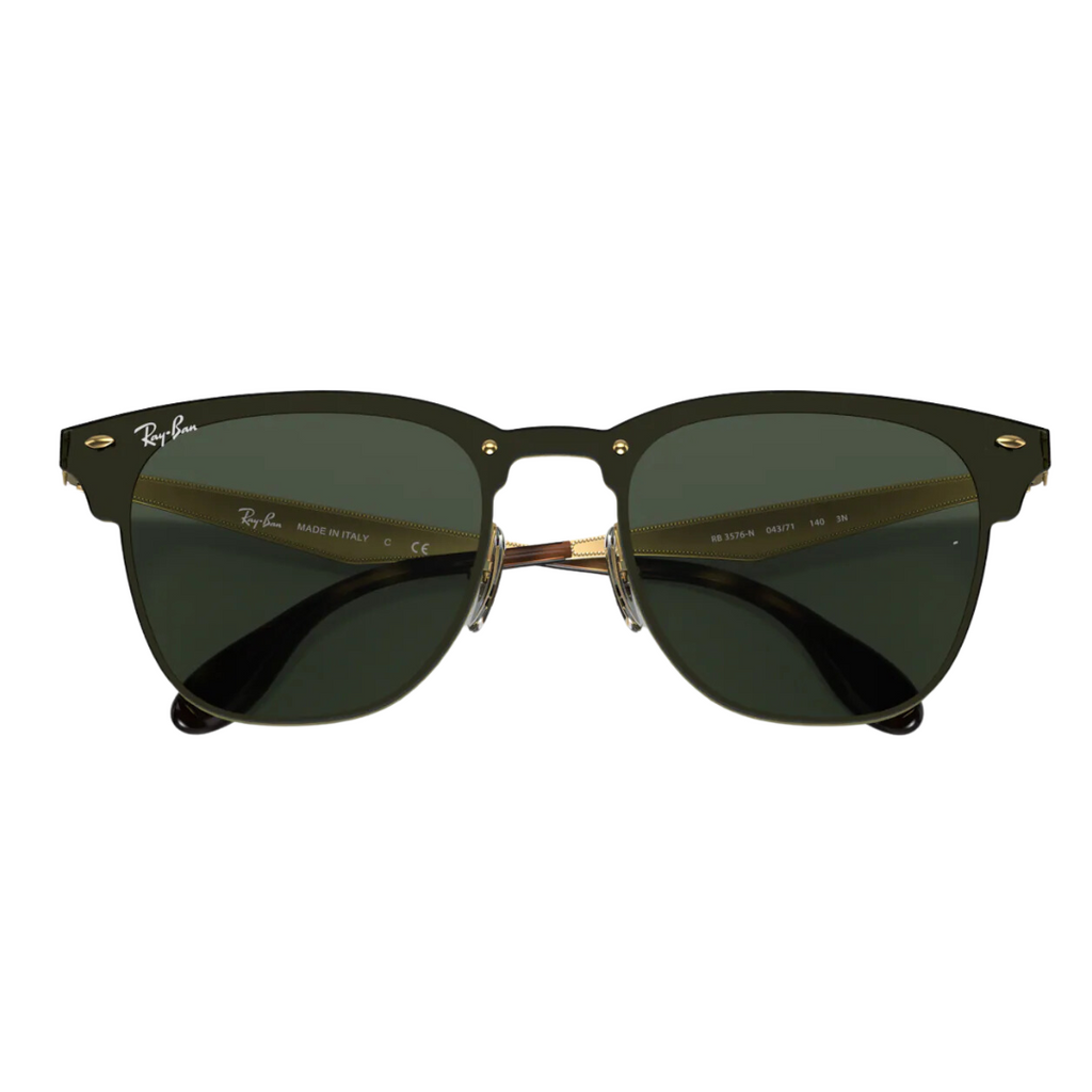 Lentes Ray-Ban BLAZE CLUBMASTER DORADO VERDE