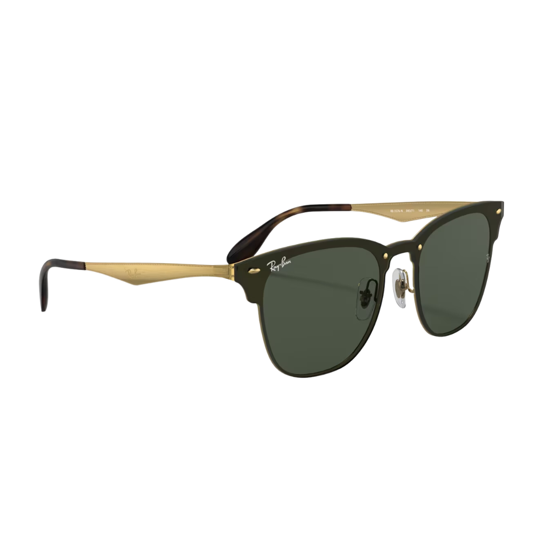 Lentes Ray-Ban BLAZE CLUBMASTER DORADO VERDE