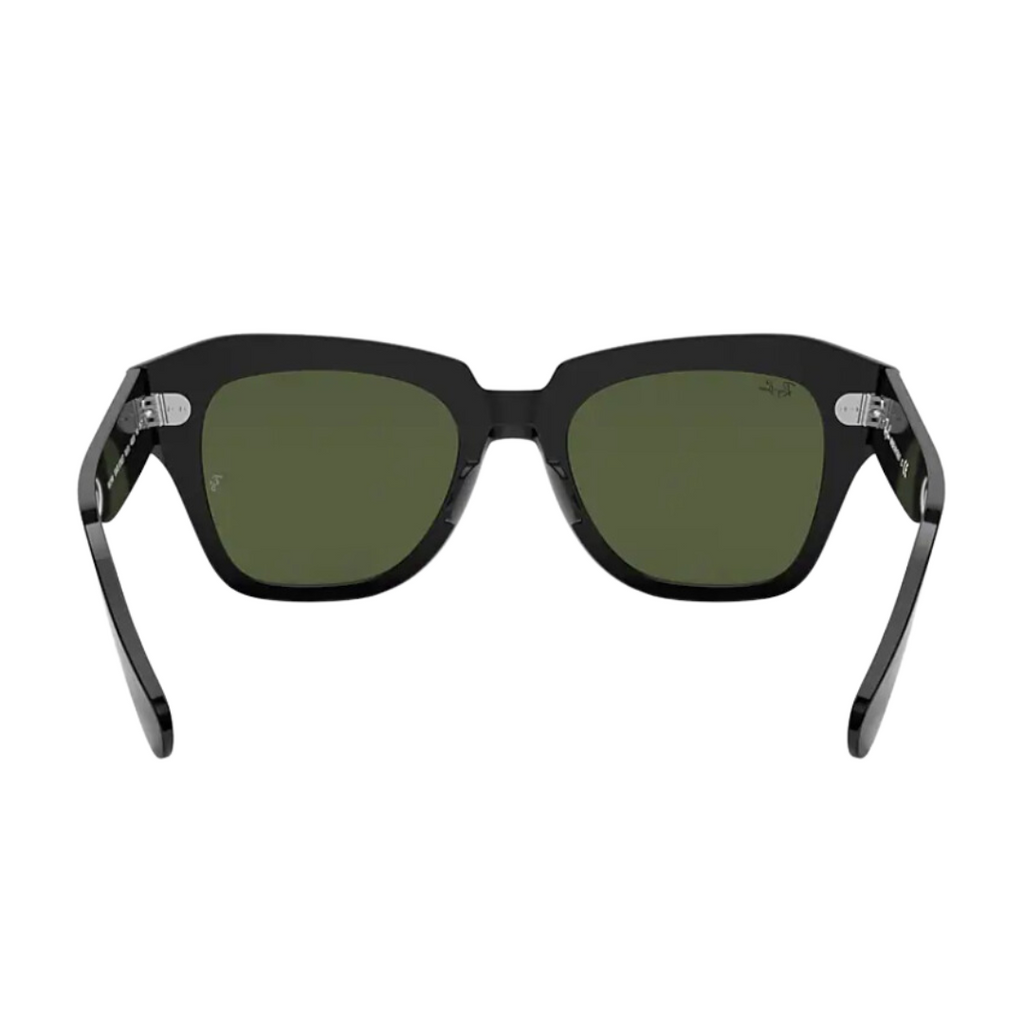 Lentes Ray-Ban STATE STREET – Negro con lentes Celeste