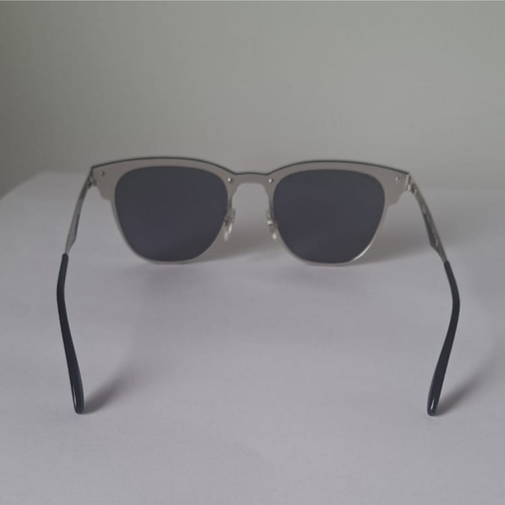 Lentes Ray-Ban Clubmaster Blaze PLATA VERDE ESPEJADO