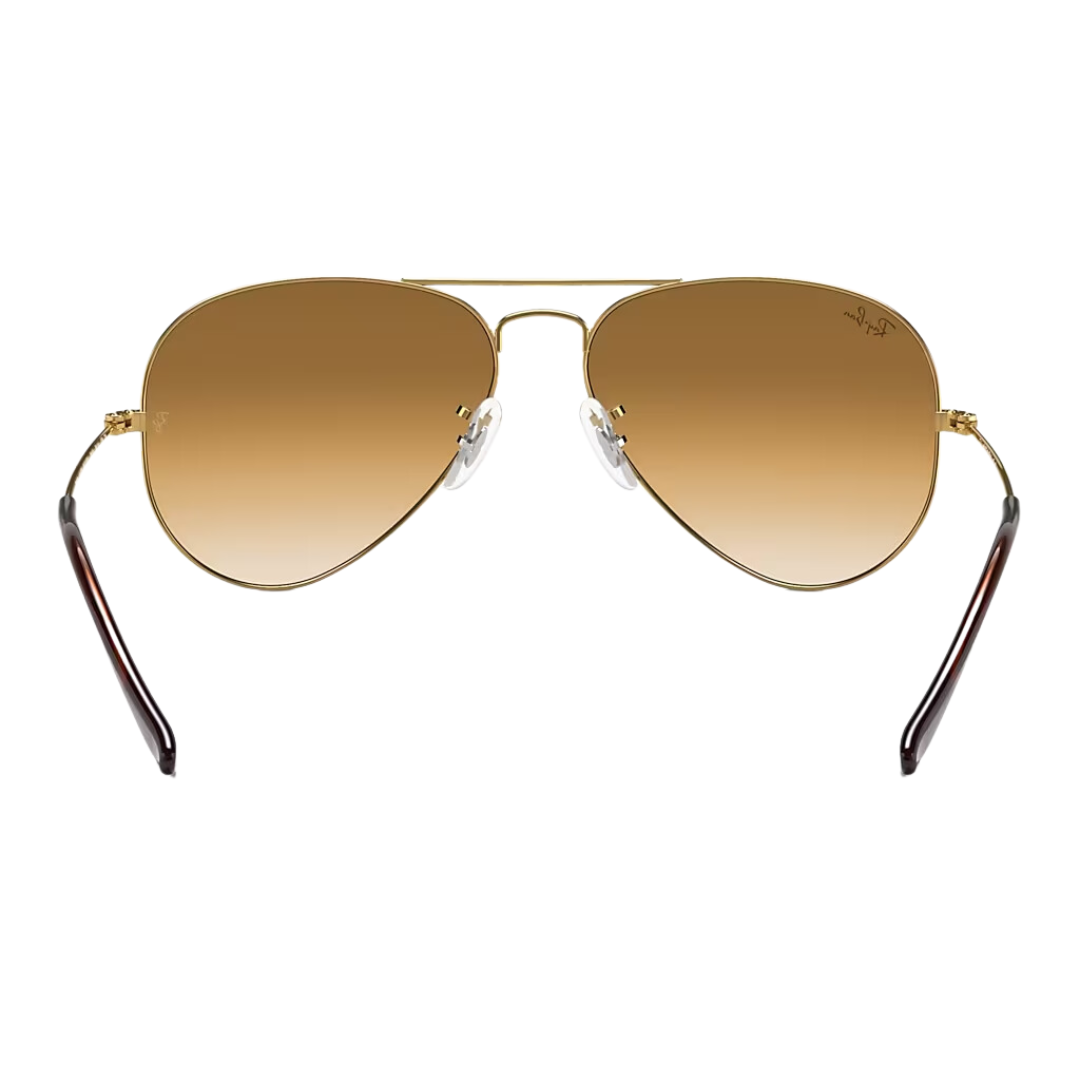 Lentes Ray-Ban Aviador Gold Brown Medium